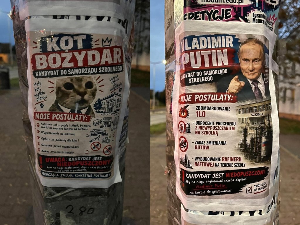 Szkolna kampania wymknęła się spod kontroli? Takie "plakaty" w Ostrołęce