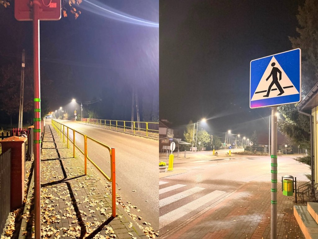 Darmowe odblaski wiszą na znakach. Strażacy zachęcają: weź i noś
