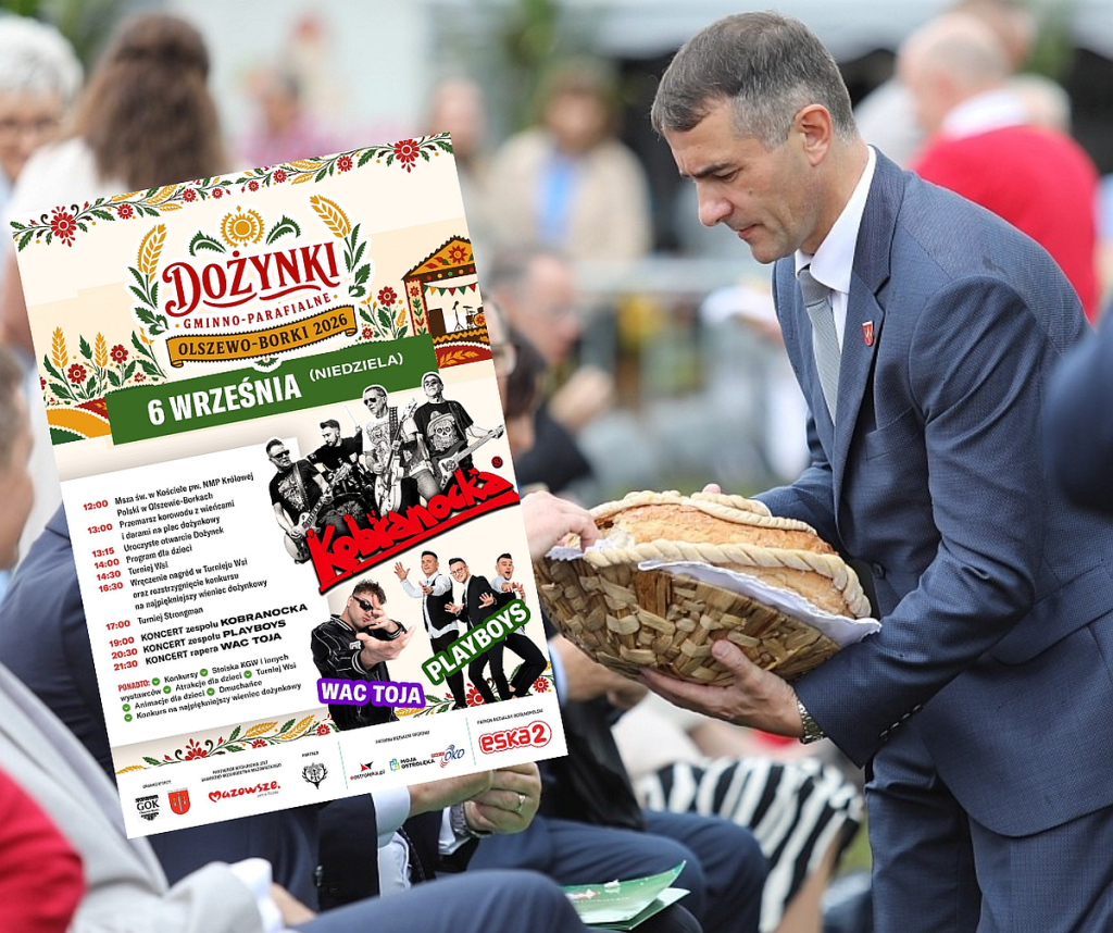 W niedzielę wielkie dożynki w Olszewie-Borkach. Będzie się działo!