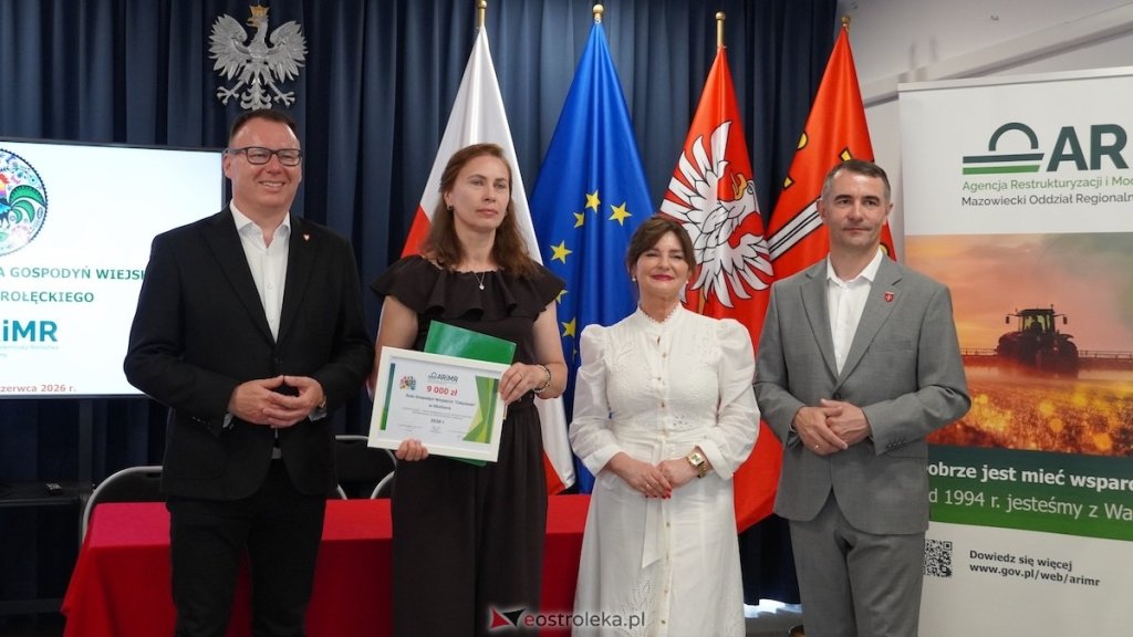 Czeki dla Kół Gospodyń Wiejskich. Uroczystość w Olszewie-Borkach [WIDEO, ZDJĘCIA]