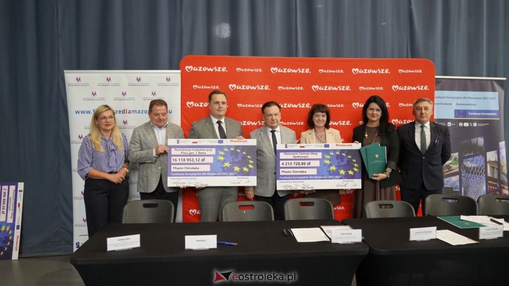 Ponad 20 milionów złotych z Unii Europejskiej dla Ostrołęki! Duże pieniądze na ważne inwestycje w naszym mieście [ZDJĘCIA, WIDEO]