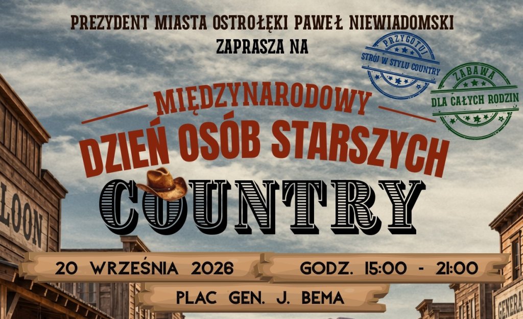Prezydent Miasta Ostrołęki Paweł Niewiadomski zaprasza na wyjątkowe święto pełne muzyki, tańca, uśmiechu i dobrej energii!