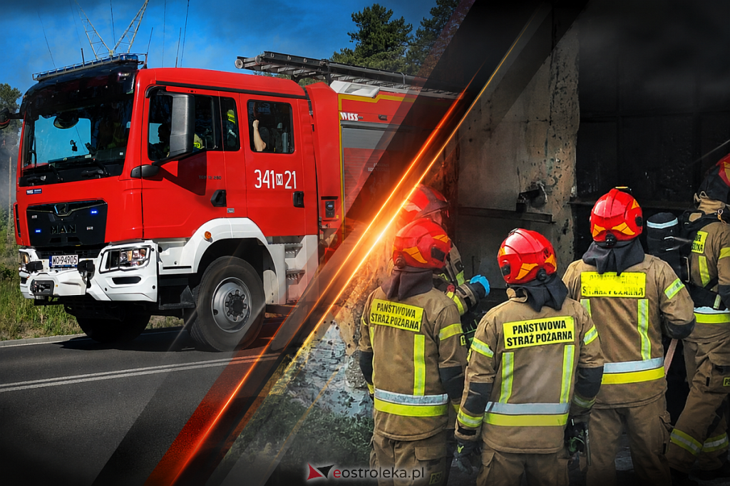 Awaria sieci energetycznej przyczyną pożaru. Ogień zajął krzewy i trawę blisko drewnianego budynku