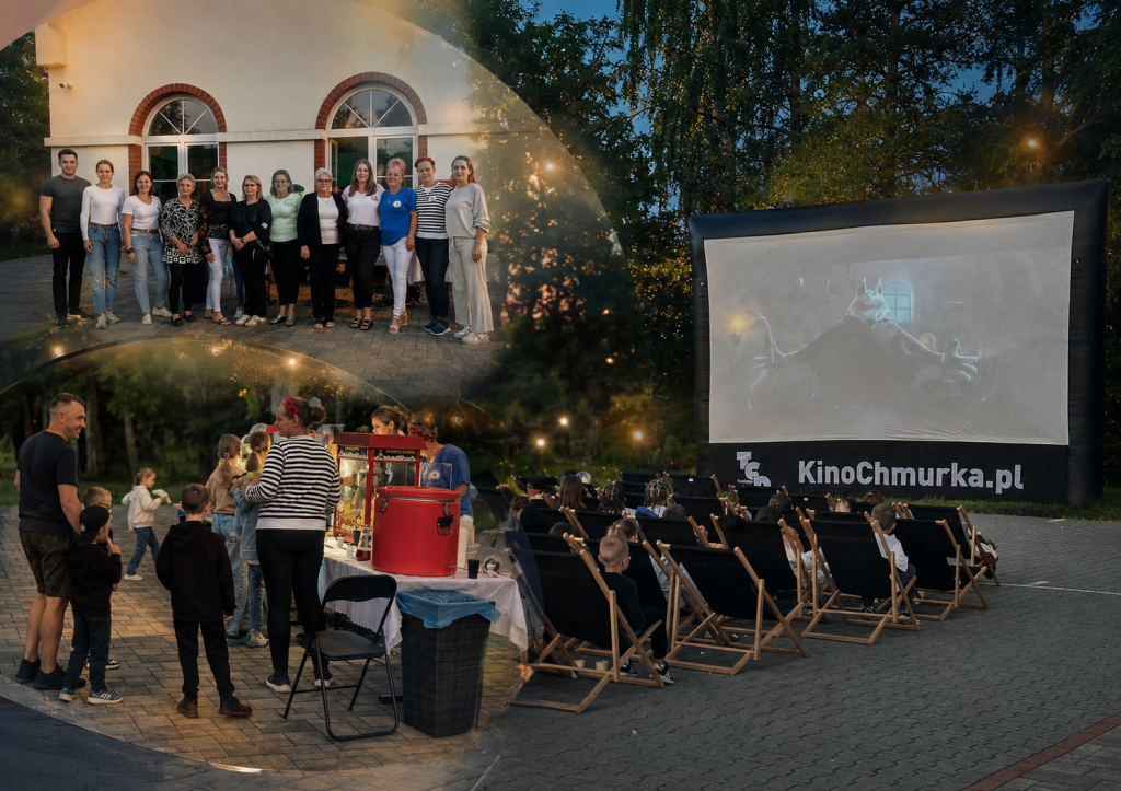 Mieszkańcy Czerwina na kinie pod chmurką! [ZDJĘCIA]