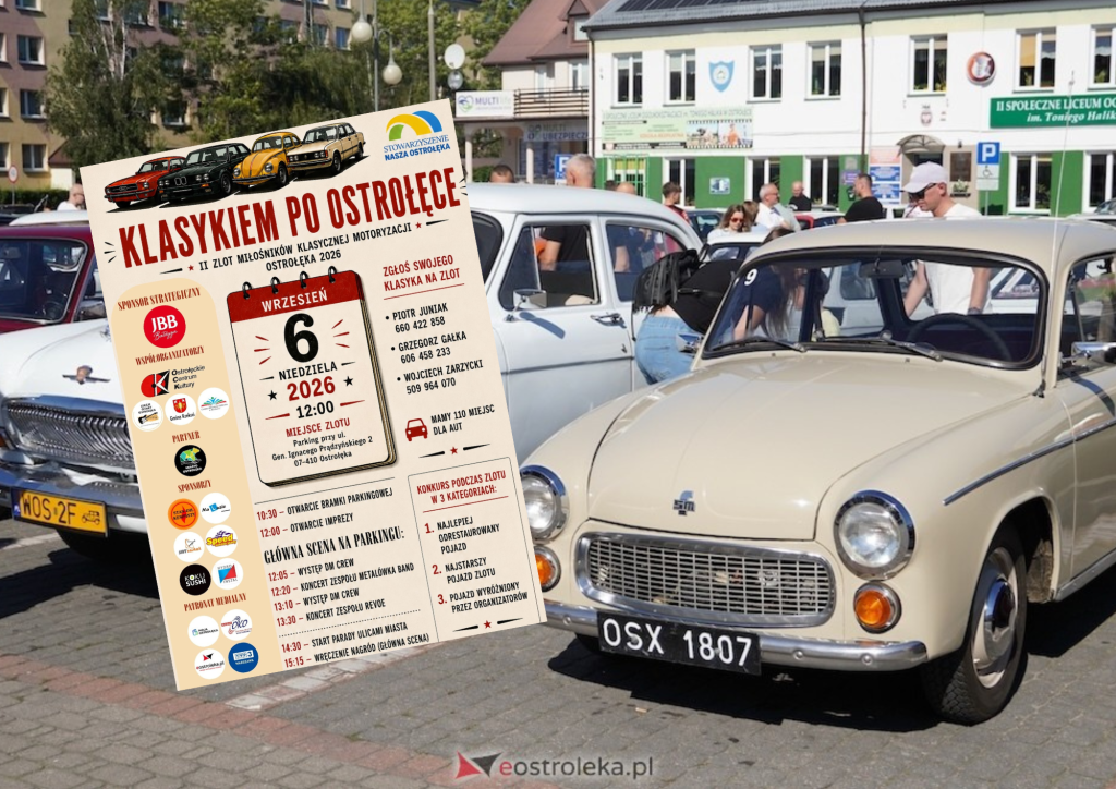 Klasyki opanują Ostrołękę! Szykuje się wielki zlot i parada ulicami miasta