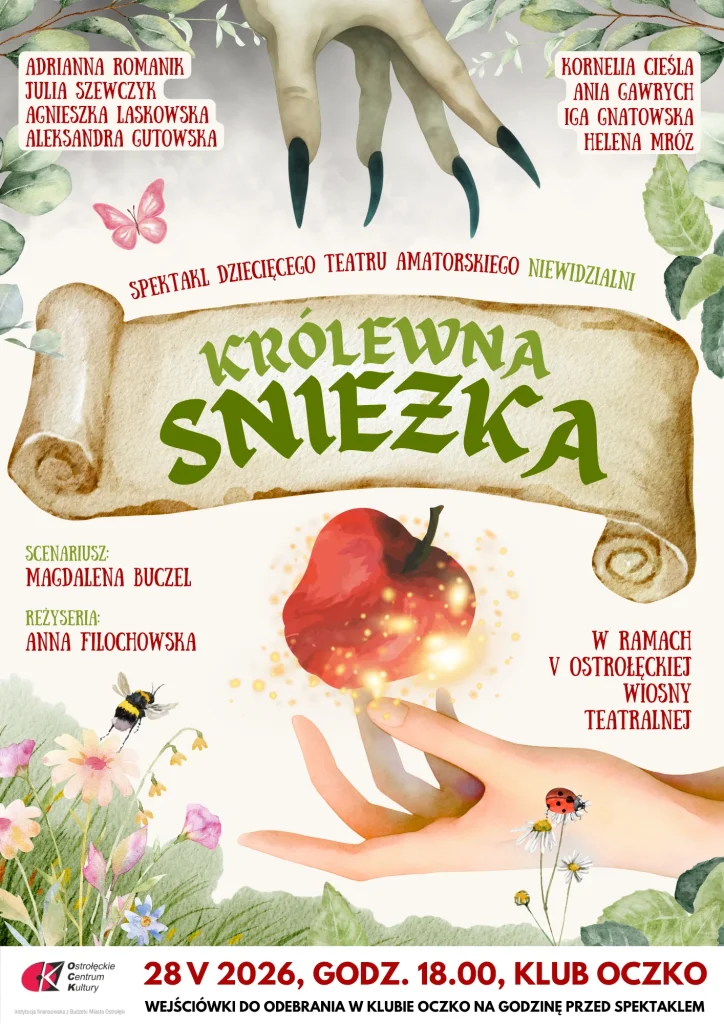 „Królewna Śnieżka” w Klubie Oczko. Spektakl Dziecięcego Teatru Amatorskiego Niewidzialni