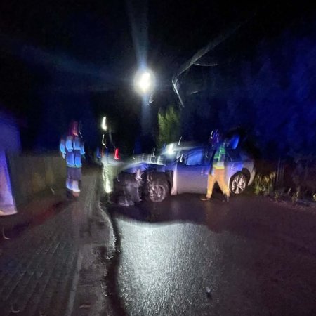 Wypadek w Myszyńcu Starym! Uszkodzona linia energetyczna [ZDJĘCIA]