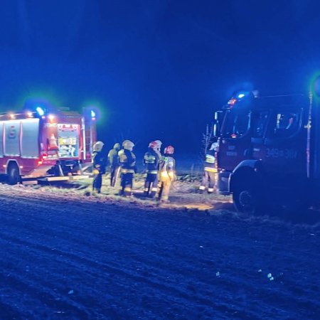 Łąka w ogniu! Sprawna akcja strażaków w środku nocy [ZDJĘCIA]