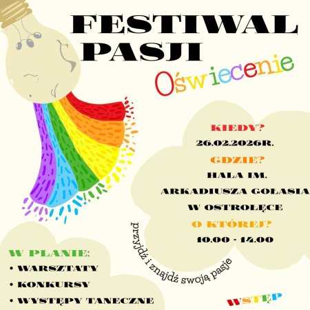 Młodzi z pasją dla rówieśników. W Ostrołęce odbędzie się festiwal pasji „Oświecenie”