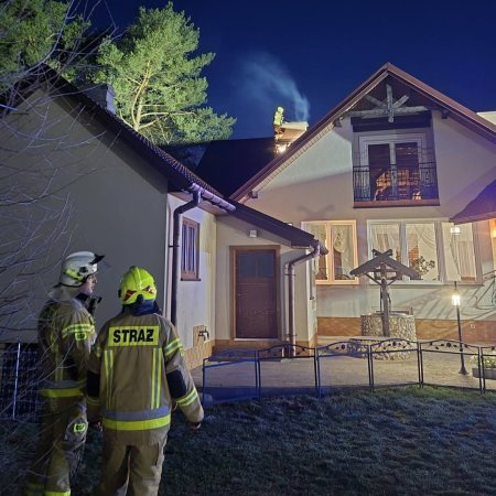 Nocna walka z ogniem. Trzy zastępy straży w akcji! [ZDJĘCIA]