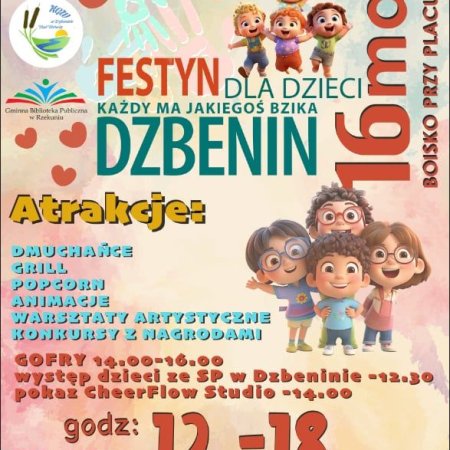 Wielki Festyn dla Dzieci w Dzbeninie! Sprawdź, co przygotowano dla najmłodszych