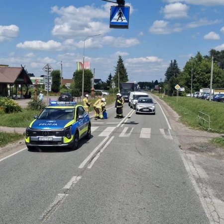 Wypadek na drodze krajowej w Kadzidle. Były utrudnienia [ZDJĘCIA]