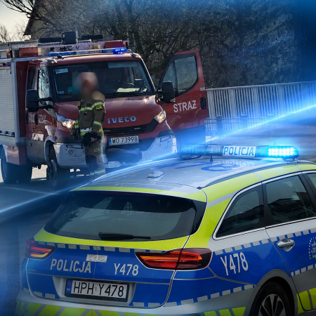 Niebezpieczna sytuacja nad Narwią. Pilna interwencja służb na moście