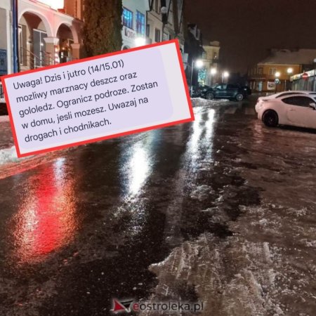 Alert RCB dla Ostrołęki i okolic: „Ogranicz podróże. Pozostań w domu!”