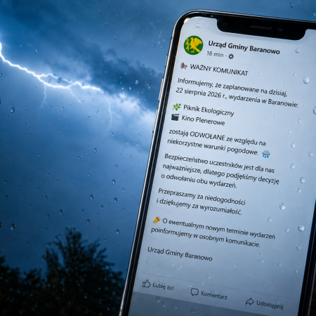 Ważny komunikat. Dwa sobotnie wydarzenia odwołane. Powodem pogoda