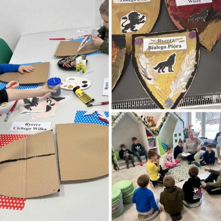 Ferie w Bibliotece Wojtki. Rycerskie wyzwania na start drugiego tygodnia [ZDJĘCIA]