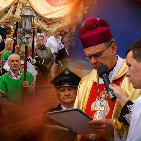 Procesja Bożego Ciała w ostrołęckim klasztorze. Uroczystościom przewodniczył biskup Bronakowski [WIDEO, ZDJĘCIA]