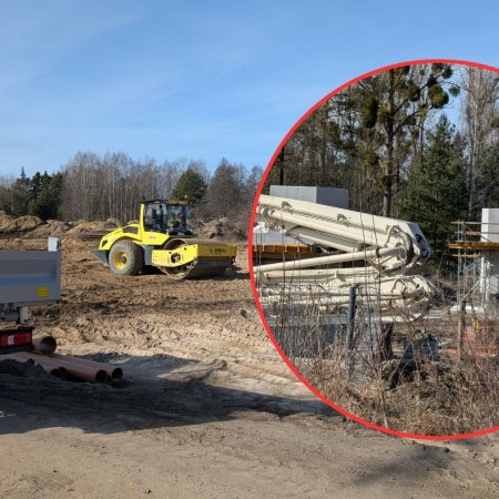 Pół roku wielkich zmian nad Narwią. Zaglądamy na plac budowy południowej obwodnicy i mostu! [WIDEO, ZDJĘCIA]