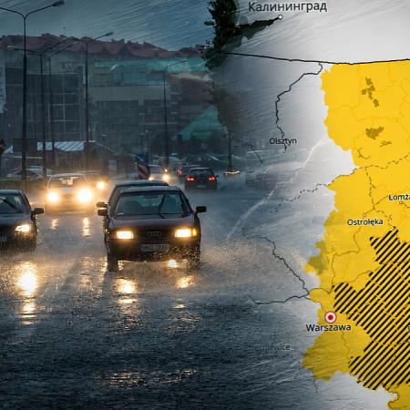 Pogoda nie odpuszcza. Ostrołęka znów w strefie zagrożenia!