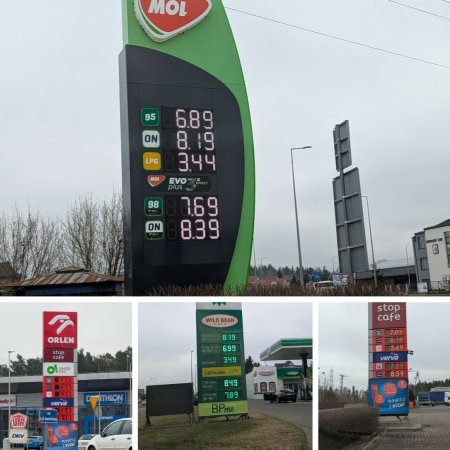 Planujesz tankowanie w Ostrołęce? Spójrz na te ceny, zanim pojedziesz na stację! [ZDJĘCIA]