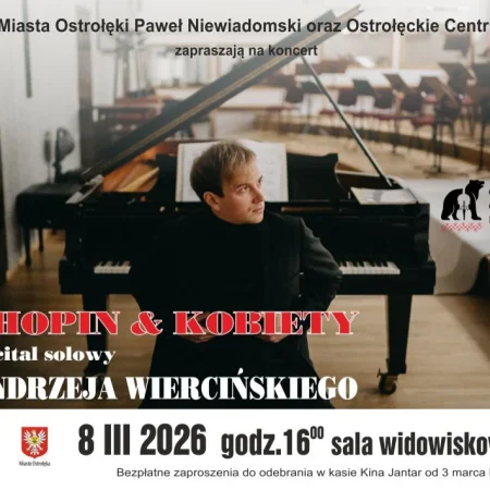 Recital Andrzeja Wiercińskiego w Ostrołęce. Koncert z okazji dnia kobiet w OCK