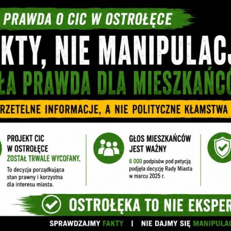 OŚWIADCZENIE PREZYDENTA MIASTA OSTROŁĘKI