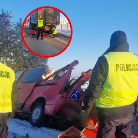 Tragiczny wypadek! Trzy osoby zginęły w zderzeniu busa z ciężarówką [ZDJĘCIA]