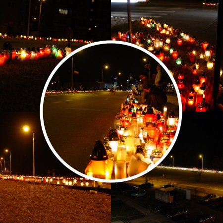 To już 21 lat. Ostrołęka płakała, a aleja Jana Pawła II rozświetliła się tysiącami zniczy [ZDJĘCIA]