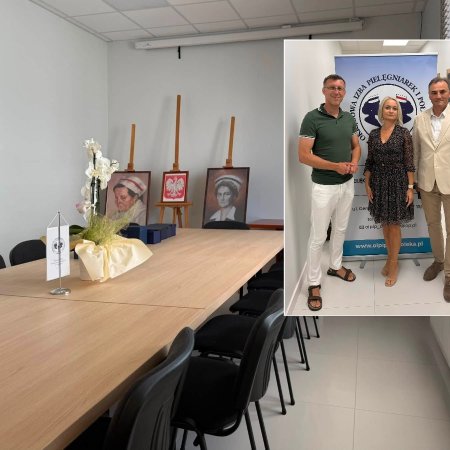 Poseł Grabowski z wizytą w nowej siedzibie izby pielęgniarek i położnych