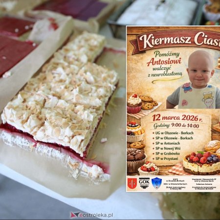Słodka pomoc w gminie Olszewo-Borki! Kiermasz ciast dla Antosia!