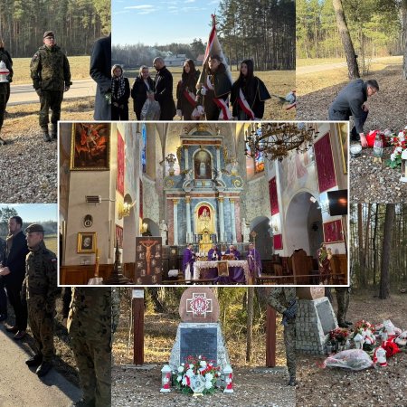 W hołdzie Niezłomnym. Kwiaty pod obeliskiem ppor. Kuleszy [ZDJĘCIA]