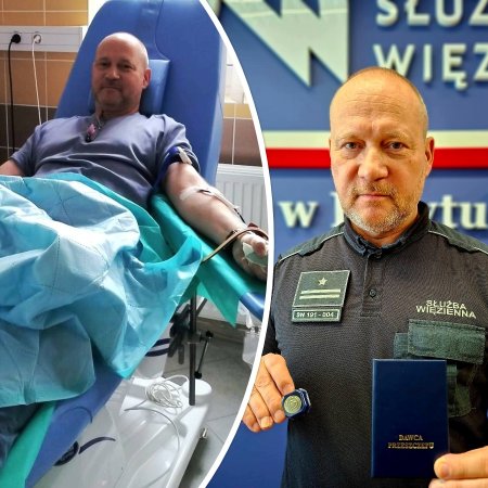 Funkcjonariusz z Przytuł Starych oddał szpik i uratował życie. "Postawa godna naśladowania"