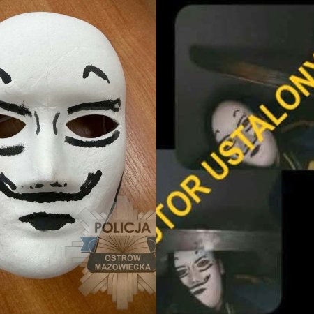 Zdjęcie w masce i niepokojące wiadomości. Policja zajęła się 15-latkiem