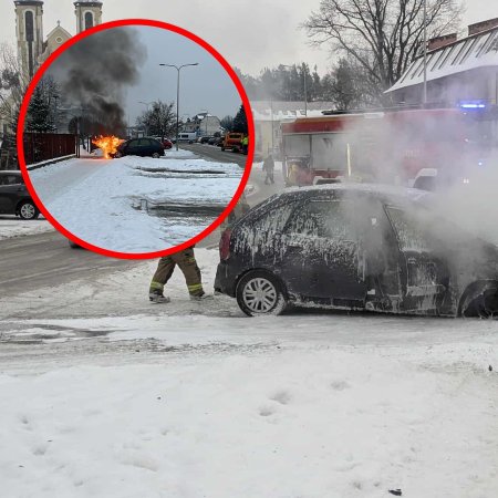 Pożar przy Sikorskiego! Citroen stanął w płomieniach! [WIDEO, ZDJĘCIA]