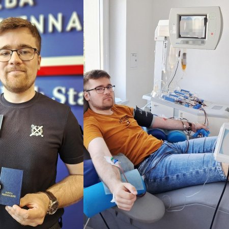 Funkcjonariusz z Przytuł Starych dał choremu drugą szansę na życie