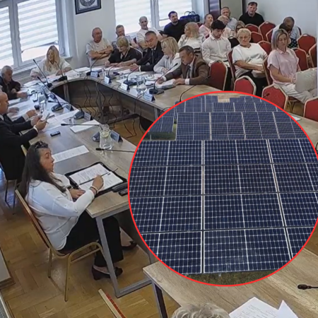 Farma fotowoltaiczna w Żebrach-Żabinie podzieliła radnych. "Nie chciałbym mieszkać obok czegoś takiego" [WIDEO]