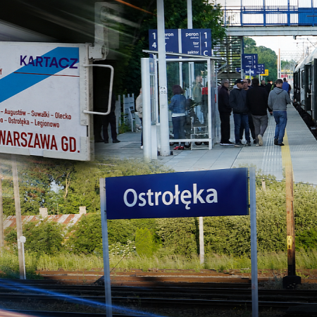 Powrót do czasów PRL? IC Nieśpieszny oczarował mieszkańców Ostrołęki [WIDEO, ZDJĘCIA]