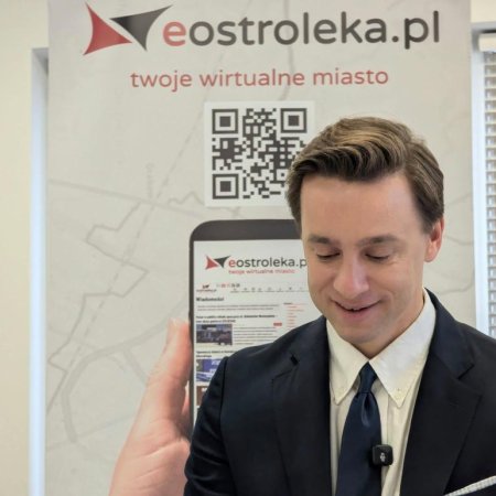 „Ciekawa niespodzianka”. Wicemarszałek Sejmu odwiedził firmę transportową pod Ostrołęką [WIDEO]