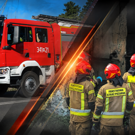 Awaria sieci energetycznej przyczyną pożaru. Ogień zajął krzewy i trawę blisko drewnianego budynku