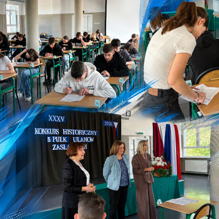 Jubileuszowy konkurs w ZSZ nr 2 w Ostrołęce. Uczniowie sprawdzili wiedzę o patronie szkoły [ZDJĘCIA]