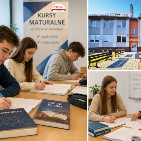 Zdasz maturę bez stresu! Kursy przygotowawcze w CKZiU w Ostrołęce