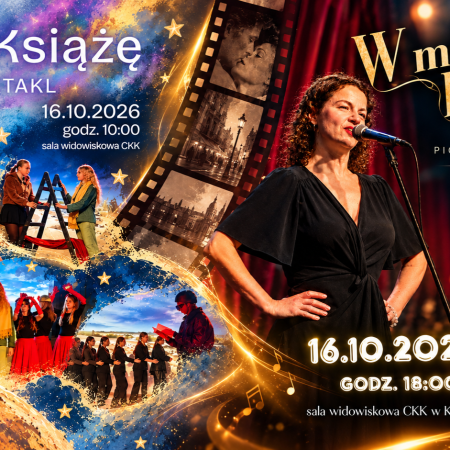 Koncert piosenek filmowych i spektakl w Kadzidle. Nadchodzi artystyczny piątek w CKK!