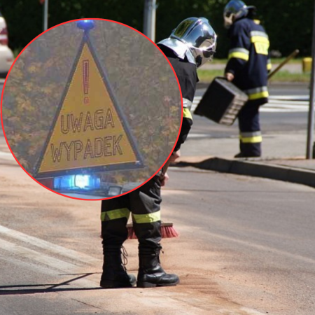 Zlekceważył znak i doprowadził do kraksy. Pechowy czwartek kierowcy dostawczaka