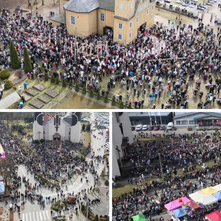 To nagranie zapiera dech! Zobacz Niedzielę Palmową w Łysych z lotu ptaka [WIDEO, ZDJĘCIA]