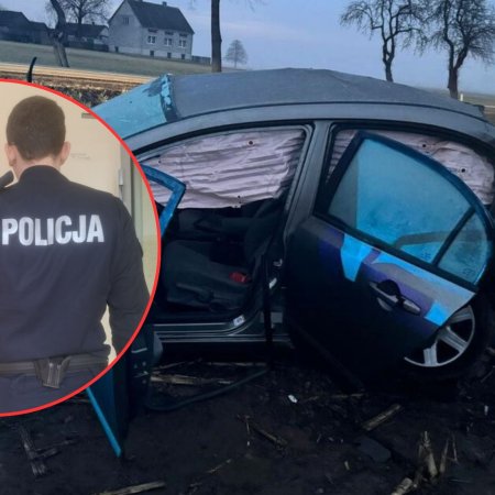 Szokujące ustalenia śledczych po pijackim rajdzie i dachowaniu pod Ostrołęką [ZDJĘCIA]