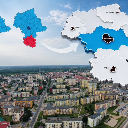 Ekspert proponuje... podział Mazowsza. Gdzie znalazłaby się Ostrołęka? Dwa warianty