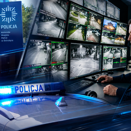 Wyścig z czasem w Ostrołęce. Policjant przy monitoringu zapobiegł tragedii