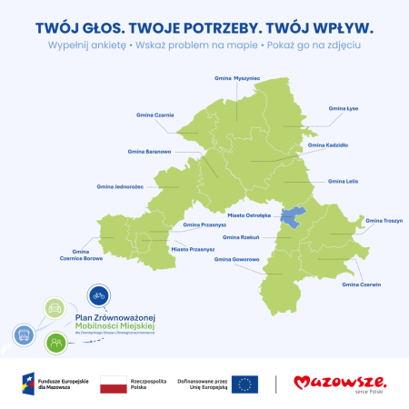 Nowy plan mobilności dla Ostrołęki i powiatu. Mieszkańcy mogą zdecydować, jak zmieni się transport!