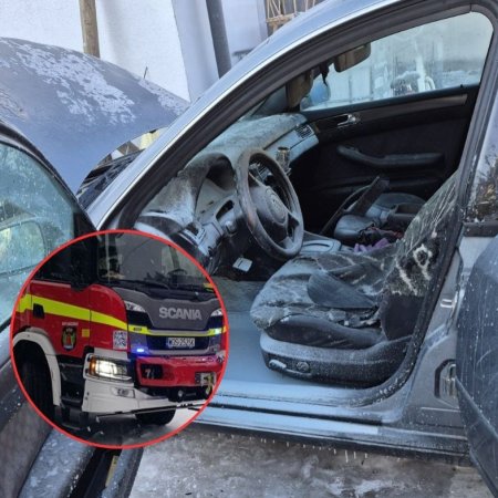 Nagle z kabiny buchnęły płomienie. Akcja służb w Kadzidle
