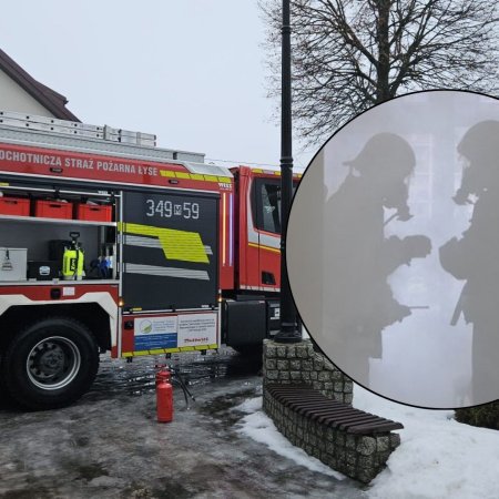 Ewakuacja na posterunku policji. Alarm o zadymieniu postawił służby na nogi [ZDJĘCIA]